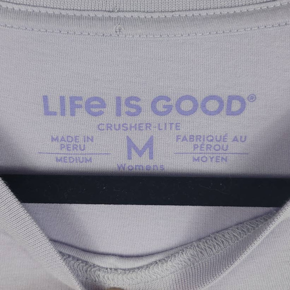 Life is Good Here Comes The Sun Purple Long Sleeve Top M - Picture 4 of 6